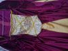 Adult Female Costumes to Hire - Medieval Maroon  & rose gold sequin dress - ADULT